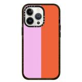 CASETIFY Impact iPhone 13 Pro Case [6.6ft Drop Protection] - Pink/Red Colorblock - Retail: $38
