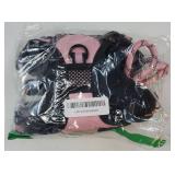 No Pull Dog Harness, Adjustable Oxford Medium Dog Harness with Leash, Reflective No-Choke Pet Vest Harness with Easy Control Soft Handle for Small Medium Large Dogs(M, Pink) - Retail: $15