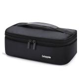 Small Lunch Bag for Adults & Kids - Compact Insulated Lunch Box, Durable & Food-Grade Lining | Portable Cooler for Work, School, Travel (Black) - Retail: $12