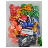 12 Pack Ladder Balls Ladder Toss Balls Replacement with Storage Bag for Toss Match (Red Blue Green Orange)