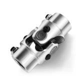 3/4 -30 Spline X 3/4" DD Chrome Steering Universal Joint Single U Joint Shaft - Retail: $23"