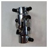 3/4 -30 Spline X 3/4" DD Chrome Steering Universal Joint Single U Joint Shaft - Retail: $23"