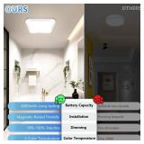 Rechargeable Motion Sensor Closet Light with Remote, Wireless Battery Operated Ceiling Light Magnetic Mount, Rechargeable LED Shower Light No Wiring for Indoor, Shower, Stairs, Shed, Hallway, Porch - 