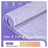 Heating Pad for Period Cramps, Heating Pad for Back/Neck/Shoulder Muscle Pain, 6 Heating & 4 Timer Setting, Auto Shut Off, Dry/Moist Heat & Machine Washable, Birthday Christmas Gifts for Women Mom - R
