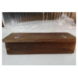 Wall Key Holder, Rustic Shelf with Hooks Made of Paulownia Wood Holds Keys, Dog Leash, Bags and More - 13.7 W x 4.7" H x 3.5" D Decorative Key Hanger and Entryway Shelf - Retail: $25"