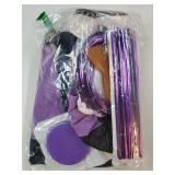 30 Pcs Car Accessories Set Purple and Black PU Leather Steering Wheel Cover Auto Interior Accessories Gift Car Vent Trim Strips Air Conditioner Insert Strips with Installation Tool - Retail: $18