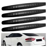 4-Packs Black Anti-Collision Patch Bumper Guard Strip Anti-Scratch Bumper Protector Trim Universal for Cars SUV Pickup Truck - Retail: $9