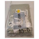 Linen Blackout Curtains Durable Thick Textured Linen Look 100% Blackout Patio Door Curtain Anti Rust Grommet Extra Wide Sliding Door Curtain Panel, W100 x L96 inch - Sage - Retail: $46