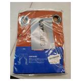 Blackout Curtains for Bedroom Living Room Thermal Insulated Room Darkening Grommet Top Solid Light Blocking Drapery Set of 2 Window Panels 52 x 72 Inches Terracotta - Retail: $34