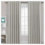 Blackout Curtains Thermal Insulated Window Treatment Panels Room Darkening Blackout Drapes for Living Room Back Tab/Rod Pocket Bedroom Draperies (2 Panels, Pale Oak, 52 x 84 Inch) - Retail: $34