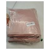 Velvet Curtains 72 inches Length, Back Tab & Rod Pocket Soft Fabric Curtains & Drapes for Home Office Attic Cafe Basement, Dusty Pink, W 52 x L 72, 2 Panels Set - Retail: $41