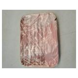 Plastic Fast Food Serving Tray, 3 Pcs 9.8 x 6.7" Reusable Rectangular Cafeteria Serving Platter for Party Kitchen Restaurant, Pink - Retail: $13"