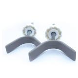 Baby Gate Banister Adapter Y-Spindle Rods - M8(8mm) for Pressure Mounted Baby and Pet Safety Stair Gates with Extra Long Wall Mounting Screws Rod & Bolts (Y-Grey-2 Pack) - Retail: $10