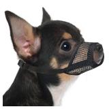 Dog Muzzle, Soft Mesh Muzzles for Small Medium Large Dogs Chihuahua Poodle Husky Labrador Retriever, Breathable Dog Mouth Guard for Biting Chewing Grooming, Allow Panting Drinking - Retail: $10