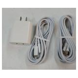 iPhone Super Fast Charger, Dual Port USB C Charger, iPhone Charger Fast Charging Block, Quick Apple USB C Wall Adapter Plug,2Pack Type C Lightning Cable For iPhone 14/13/12/11/ProMax/MiNi/XR/SE/8 Plus