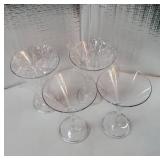 Unbreakable Acrylic Plastic Martini Glasses (Set of 4, 10 oz) with Elegant Gift Bag, Shatterproof Reusable Cocktail Glasses Cups, BPA-Free Clear Outdoor Drinkware for Party, Poolside, Bar - Retail: $2