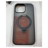 360 Spin for iPhone 16 Pro Max Case with Camera Control Button, Fit for MagSafe, Mil-STD Protective Camera Capture Cover Case for 16 Pro Max Phone Case with Stand, Black 6.9 inch - Retail: $46
