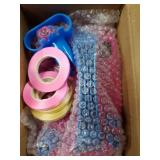 Balloon Pump, Electric Balloon Pump, Portable Dual Nozzles Electric Balloon Air Pump 110V 600W, Electric Balloon Inflator with Tying Tool, Colored Ribbons for Party Decoration - Retail: $14