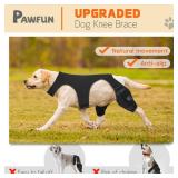 Dog Knee Brace for Hind Legs, Adjustable Dog Leg Braces for Both Back Legs with 4 Stabilizers, Strong Support for Torn CCL, Luxating Patella, Ligament Injuries, Hip Dysplasia, XL - Retail: $72