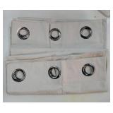 Linen Blackout Curtains for Kitchen, Ivory, 2 Panels, 34 Wide x 60" Long, Short Kitchen Burlap Linen 100% Blackout Drape Panels for Night Shift, Great Job for Blocking Light - Retail: $36"