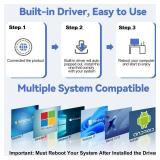 USB to HDMI Adapter [1080P Full HD] HDMI Splitter for Dual Monitors USB 3.0 to Extended Display Converter 1 in 2 Out Multiple Screen Extender for MacOS/Windows 11/10/8/7 Laptops - Retail: $28