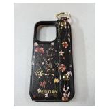 iPhone 16 Pro Case Wallet - Women Girls Cute Girly Aesthetic Unique Design Leather Credit Card Holder Cardholder Stand Wristband for iPhone 16 Pro, Grow Flower - Retail: $17