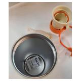 CHAKO LAB Insulated Stainless Steel Water Bottle with Two Strap | BPA-Free Leak Proof | 17oz Bottle with Spout Lid & Straw | Orange Marmalade - Retail: $37