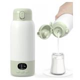 Portable Bottle Warmer 17oz Large Capacity Bottle Warmer for Travel, Fast Heating for Breast Milk Formula and Milk, Suitable for Baby Outdoor Airplane. LOTS OF SCRATCHES. POWERS ON.
