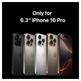 Case for iPhone 16 Pro 6.3" - Case with Crossbody Strap, 16ft Drop Protection, Compatible with MagSafe | Roam M (Black) - Retail: $40"