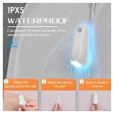 Toilet Night Light Motion Sensor,8 Color Changing USB-C Rechargeable Toilet Bowl Light for Bathroom Accessories, Splash-Proof Nightlight for Bathroom Hallway Stairs, Stocking Stuffers Gadget for Men. 