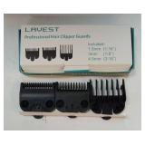Clipper Guards Set Compatible with Most Wahl Clippers, Clipper Guides Replacement - 1/16 to 3/16", 3 Piece Set, Black Color - Retail: $6"