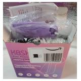 Upgraded Stitch Gun for Clothes - Tagging Gun for Quick Clothing Fixer Tool with 6 fine Needles/2000 Black & 2000 White Fasteners, Handy Stitch Kit for Clothing, Label Tags & DIY Crafts (Purple) - Ret