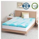 EGO Topper 2 Inch Twin Memory Foam Mattress Topper, Gel Foam Mattress Topper for Pressure Relief, Ventilated Design Bed Topper in a Box, CertiPUR-US Certified, 38" 75", Medium