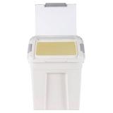 EonTone Flour Storage Container 25 lb (25 Liters) with Wheels Seal Locking Lid PP (Pack-2)