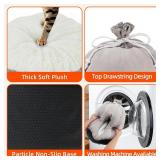 FHTONGE 2 in 1 Heated Cat Bed Cave with Timer Temp Adjustment, Thermal Enclosed Kitten Bed Hideaway Machine Washable, Self-Warming Cozy Pet Nest Covered Beds for Indoor Kitten Old Cat Puppy Small Dog