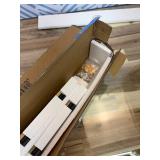 4 Pack Wooden Wall Mounted Folding Rack, Modern Wall Floating Coat Hook Rack Space White 6 Hooks