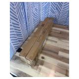 4 Pack Wooden Wall Mounted Folding Rack, Modern Wall Floating Coat Hook Rack Space White 6 Hooks