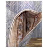 Retails for $110! 9x12 Area Rug, Soft Non Slip Low Pile Washable Rug, Boho Modern Large Rug for Living Room, Bedroom, Dining Room, Beige