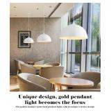 Retails for $170! White Pendant Lights Kitchen Island, 16 Inch White Dome Pendant Light, Modern Farmhouse Pendant Light for Kitchen Island, Dining Room, Cafe, Bar, 2 Pack