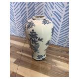 Ceramic Decorative Jars with Lid, Chinoiserie Ginger Jar for Home Decor, Vase Decor, Flowers and Branches