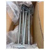 18" Scaffold Adjustable Leveling-Jack Parts - Yzzwer Galvanized Solid Threaded Rod Scaffolding Feet for Baker Style Scaffolding 4 Pack