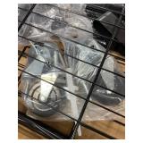 Heavy Duty Rolling Garment Rack 3 Tiers Adjustable Wire Shelving Clothes Rack with Rods and Side Hooks,Storage Closet Clothing Rack with Wheels Black 15.7" D x 29.5" W x 74.5" H