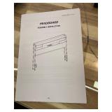 Aheaplus Headboard for Twin Size Bed with Storage, Headboards with LED Light, Power Outlets, USB Ports Twin Size Head Board, Wood headboard Only Sturdy and Stable Headboards, Modern, Black