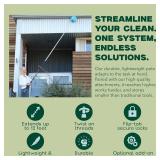 EVERSPROUT Pro Pole, 5-to-12 Foot Heavy Duty Extension Pole (3-Stage), Lightweight Anodized Aluminum, Telescoping Pole - Fits Standard ACME Threaded Adaptor for Cleaning, Squeegee, Bulb Change & More