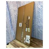 A PLUS MAX 18x36 Picture Frame, Black Engineered Wood Frame for 18 x 36 Inch Picture Poster Photo, Light Weight 18 by 36 Frame with Wood-grain for Wall - 1 Pack/Black/18 x36