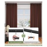 ALLZONE Tension Curtain Rod for Window, 83-123 Inches, Heavy Duty Curtain Rods No Drilling, Non-Slip Bathroom Shower Tension Rod, Renter Friendly, Adjustable, Spring Loaded, Extra Long, Black