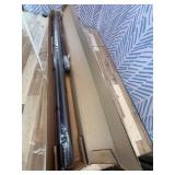 ALLZONE Tension Curtain Rod for Window, 83-123 Inches, Heavy Duty Curtain Rods No Drilling, Non-Slip Bathroom Shower Tension Rod, Renter Friendly, Adjustable, Spring Loaded, Extra Long, Black