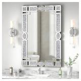 Retails for $240! ENENE Crystal Mirror for Wall Decor 36