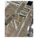 Retails for $240! ENENE Crystal Mirror for Wall Decor 36