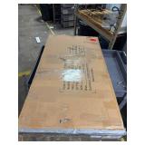 Retails for $140! 42" Round Dining Table for 4, Farmhouse Kitchen Table with Storage, Space Saving Circle Dinner Table, Rustic Wood Kitchen & Dining Room Tables with Metal Legs for Kitchen, Living Roo